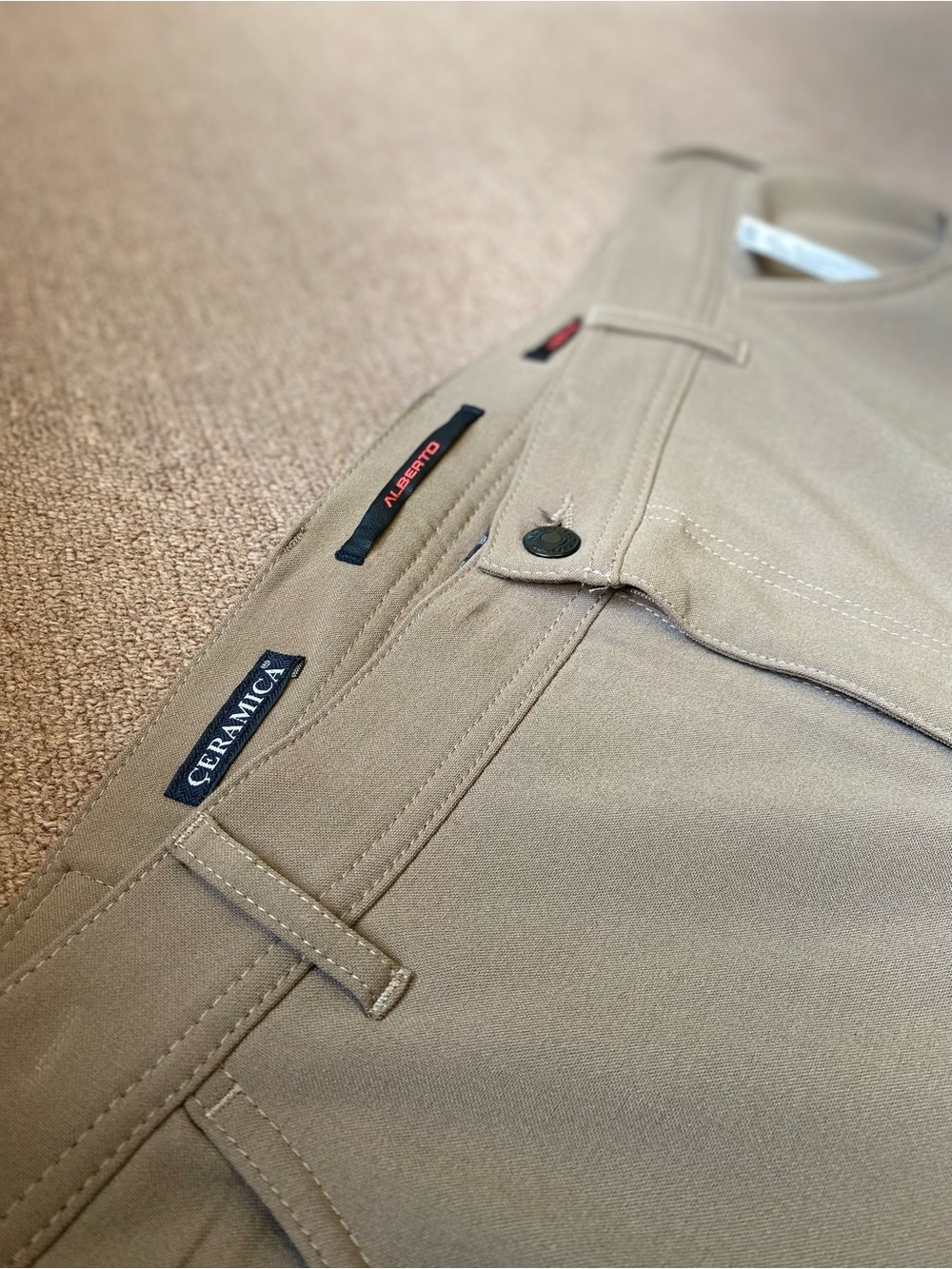 Ceramica Men's Tan Dress Pants – Classic Tailored Fit